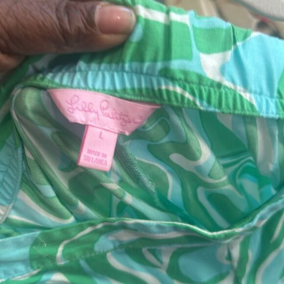 Lilly Pulitzer Cambridge Groovy Wide Leg Pants L - Picture 6 of 8